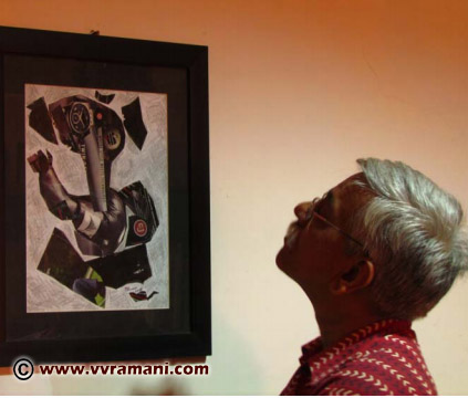 VV Ramani with the Picasso Ganesha